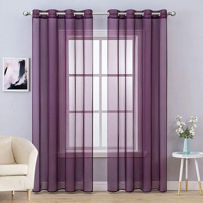 Purple Sheer Curtains