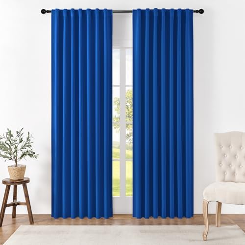 Bedroom Blue Blackout Curtain