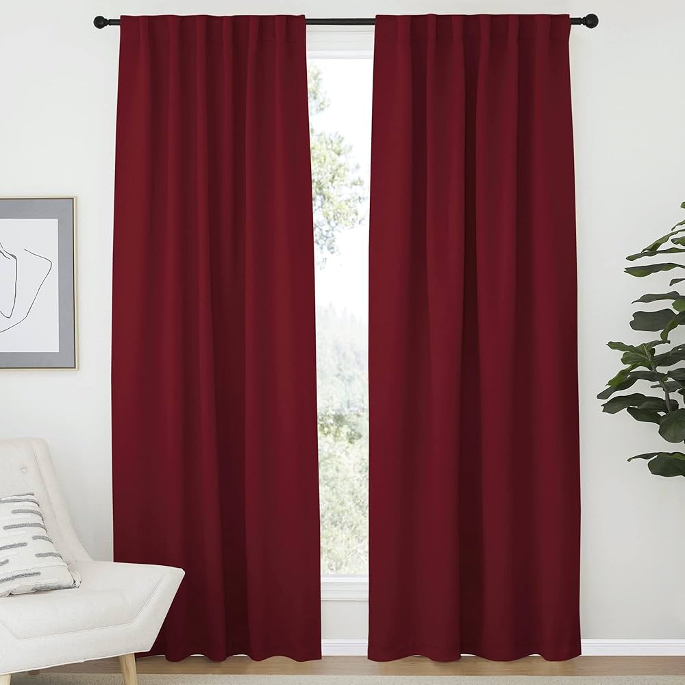 Red Blackout Curtain