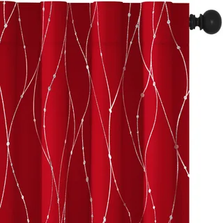 Red Blackout Curtain
