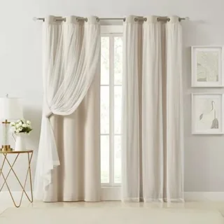 Beige Blackout Curtain