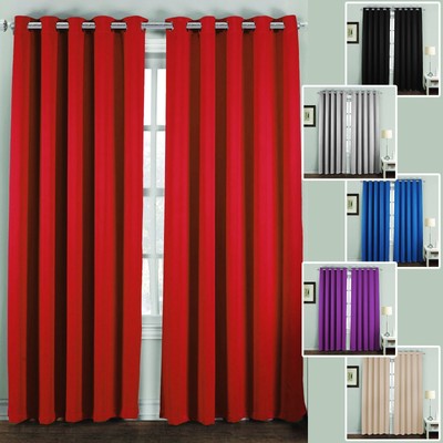Red Blackout Curtain