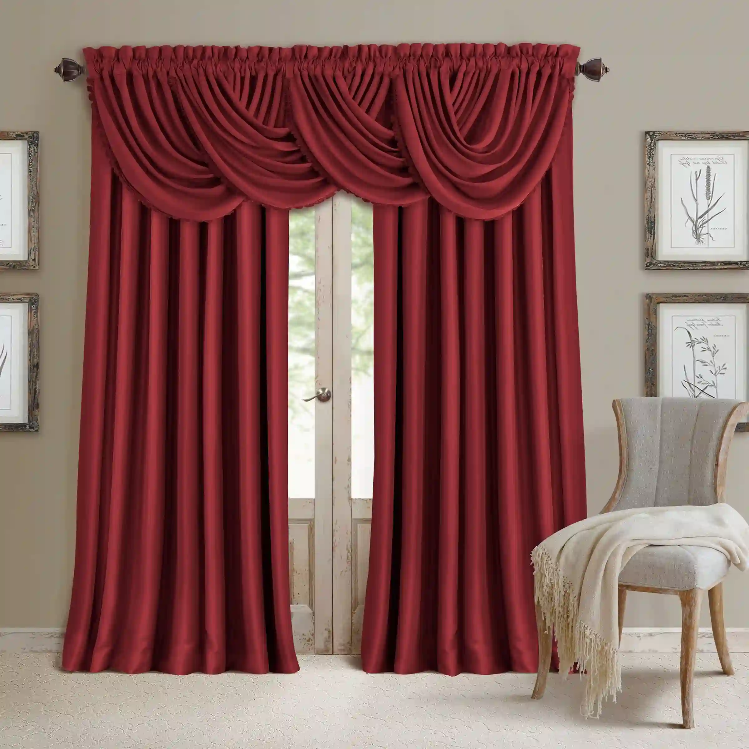 Red Blackout Curtain
